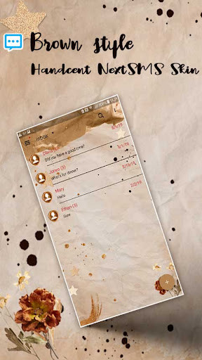 Run android online APK NextSMS brown style skin from MyAndroid or emulate NextSMS brown style skin using MyAndroid Run android online APK NextSMS brown style skin from MyAndroid or emulate NextSMS brown style skin using MyAndroid