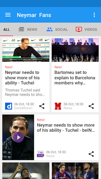 Run android online APK Neymar  Fan Club : News and Updates from MyAndroid or emulate Neymar  Fan Club : News and Updates using MyAndroid