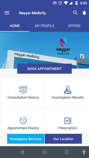 Run android online APK Neyyar Medicity from MyAndroid or emulate Neyyar Medicity using MyAndroid