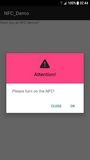 Run android online APK NFC Demo from MyAndroid or emulate NFC Demo using MyAndroid