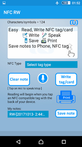 Run android online APK NFC RW from MyAndroid or emulate NFC RW using MyAndroid