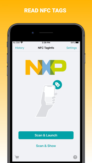 Run android online APK NFC TagInfo by NXP from MyAndroid or emulate NFC TagInfo by NXP using MyAndroid