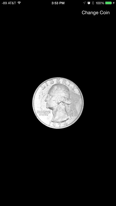 Emulate iPhone app nFinite Coin: n-Sided Coin Flip App using MyAndroid