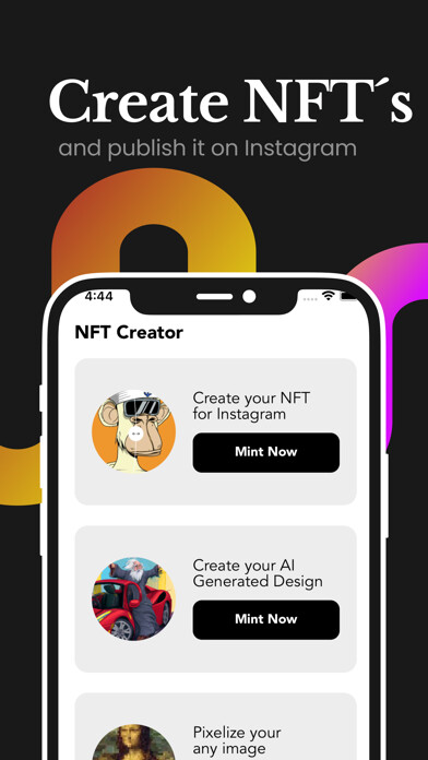Emulate iPhone app NFT Creator for Instagram using MyAndroid Emulate iPhone app NFT Creator for Instagram using MyAndroid