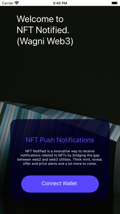 Emulate iPhone app NFT Notified using MyAndroid