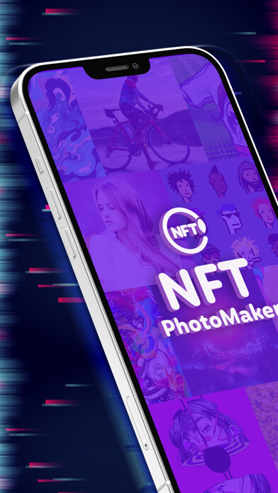 Emulate iPhone app NFT Photo Creator using MyAndroid