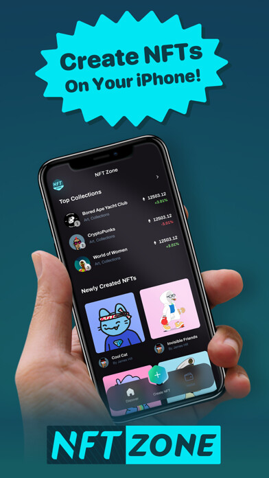 Emulate iPhone app NFT Zone - Create NFTs using MyAndroid Emulate iPhone app NFT Zone - Create NFTs using MyAndroid