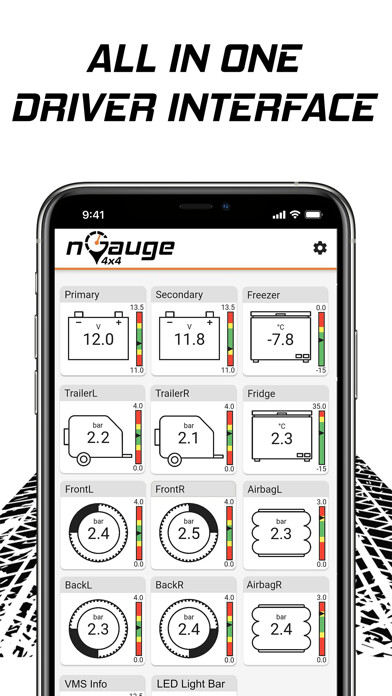 Emulate iPhone app nGauge 4x4 using MyAndroid