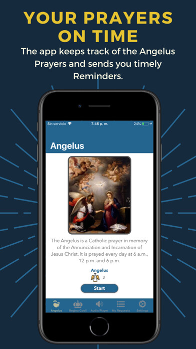 Emulate iPhone app Ángelus using MyAndroid