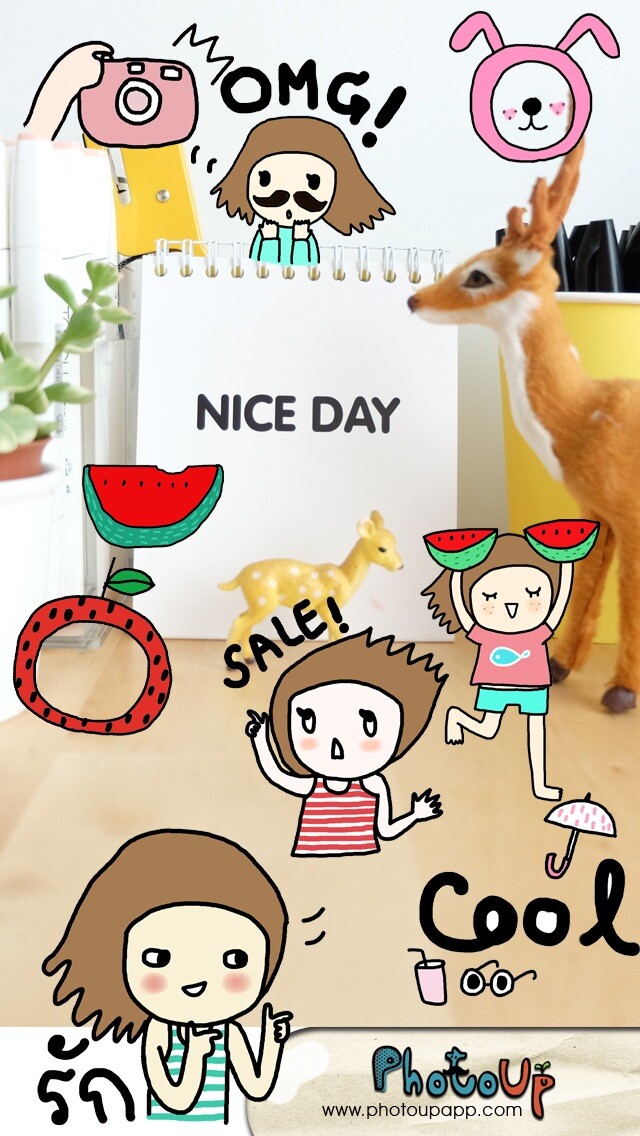 Emulate iPhone app NgiNgi Stamp by PhotoUp- Doodle and cute stamps for decoration photos using MyAndroid Emulate iPhone app NgiNgi Stamp by PhotoUp- Doodle and cute stamps for decoration photos using MyAndroid