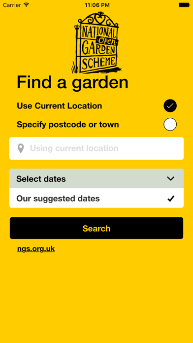 Emulate iPhone app NGS Find a Garden using MyAndroid