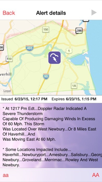 Emulate iPhone app NH Alerts using MyAndroid Emulate iPhone app NH Alerts using MyAndroid