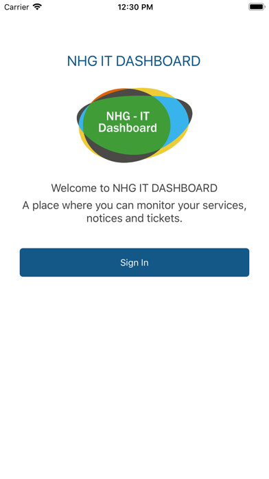 Emulate iPhone app NHG IT Dashboard using MyAndroid