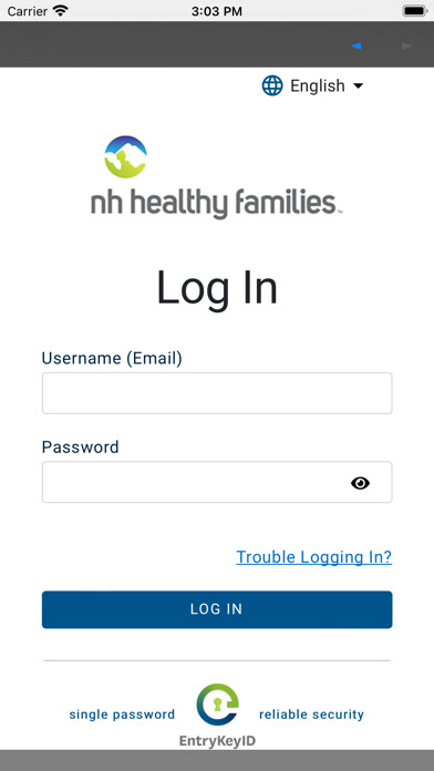 Emulate iPhone app NH Healthy Families using MyAndroid