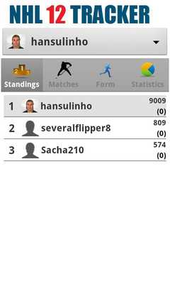 Emulate Android APK NHL 12 Tracker