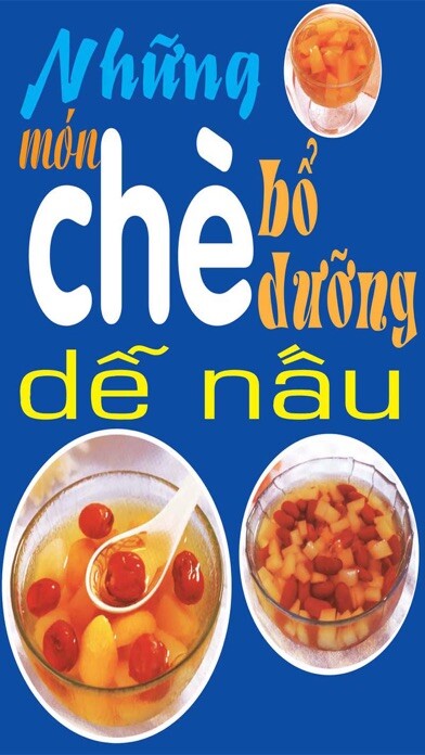 Emulate iPhone app Những món chè bổ dưỡng dễ nấu using MyAndroid