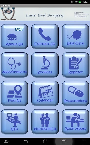 Run android online APK NHS Lane End Surgery from MyAndroid or emulate NHS Lane End Surgery using MyAndroid