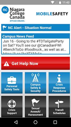 Run android online APK Niagara College Mobile Safety from MyAndroid or emulate Niagara College Mobile Safety using MyAndroid Run android online APK Niagara College Mobile Safety from MyAndroid or emulate Niagara College Mobile Safety using MyAndroid
