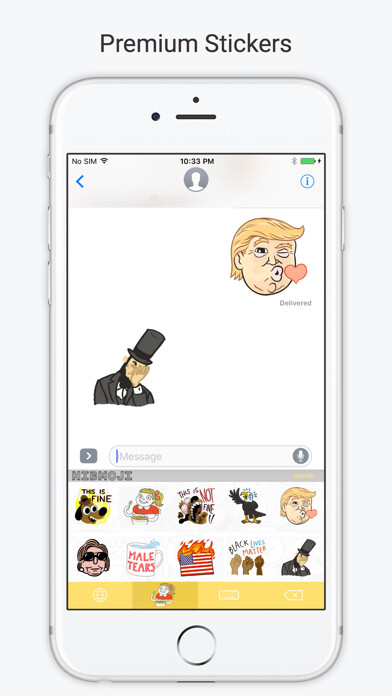 Emulate iPhone app Nibmoji: Political Emojis using MyAndroid Emulate iPhone app Nibmoji: Political Emojis using MyAndroid