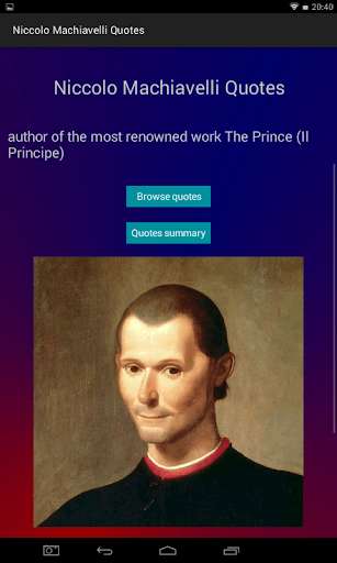 Run android online APK Niccolo Machiavelli Quotes from MyAndroid or emulate Niccolo Machiavelli Quotes using MyAndroid Run android online APK Niccolo Machiavelli Quotes from MyAndroid or emulate Niccolo Machiavelli Quotes using MyAndroid