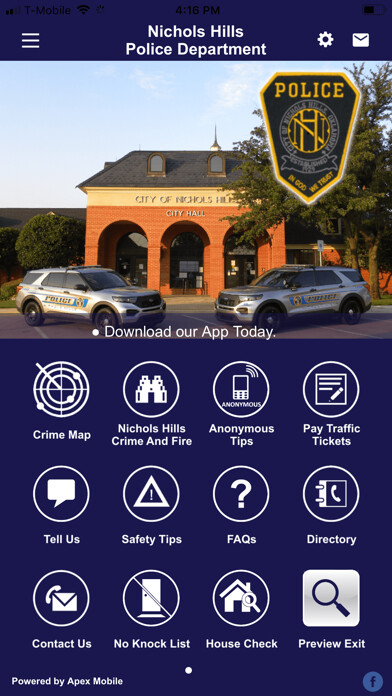 Emulate iPhone app Nichols Hills PD using MyAndroid Emulate iPhone app Nichols Hills PD using MyAndroid
