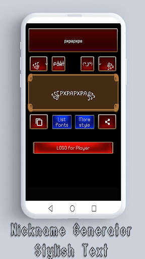 Run android online APK Nickname Generator Stylish txt from MyAndroid or emulate Nickname Generator Stylish txt using MyAndroid