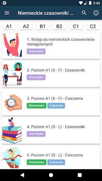 Run android online APK Niemieckie czasowniki from MyAndroid or emulate Niemieckie czasowniki using MyAndroid