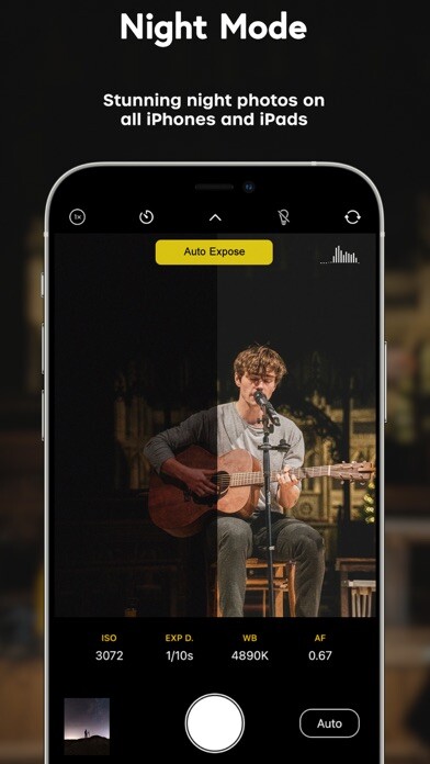 Emulate iPhone app Nightcam: Night Mode Camera using MyAndroid