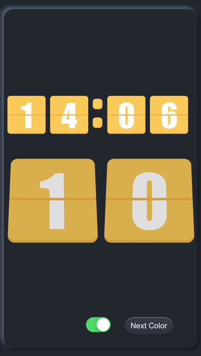 Emulate iPhone app Night Digital Clock using MyAndroid
