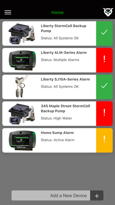 Emulate iPhone app NightEye - Liberty Pumps using MyAndroid