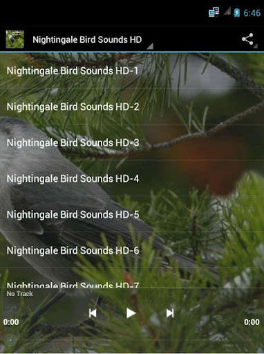 Run android online APK Nightingale Bird Sounds HD from MyAndroid or emulate Nightingale Bird Sounds HD using MyAndroid