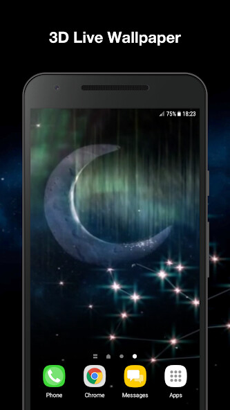 Emulate Android APK night sky live wallpaper