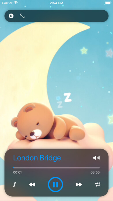 Emulate iPhone app Night Sleep Baby Music Lullaby using MyAndroid Emulate iPhone app Night Sleep Baby Music Lullaby using MyAndroid