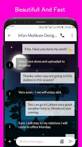 Run android online APK Night SMS Dual Theme from MyAndroid or emulate Night SMS Dual Theme using MyAndroid