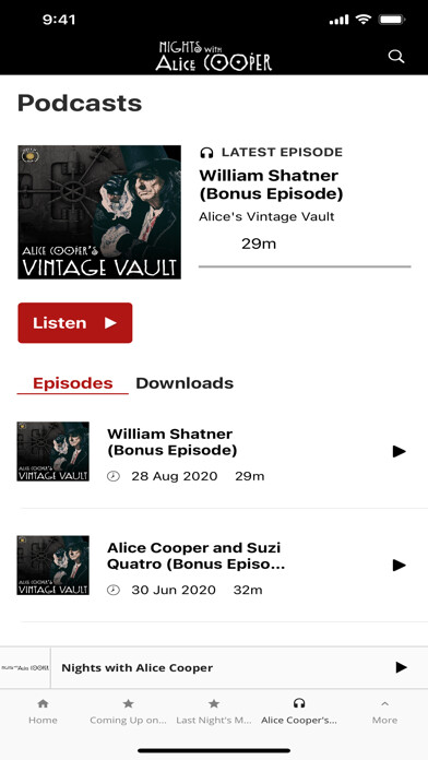 Emulate iPhone app Nights with Alice Cooper using MyAndroid Emulate iPhone app Nights with Alice Cooper using MyAndroid