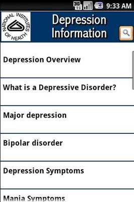 Emulate Android APK NIH Depression Information Emulate Android APK NIH Depression Information