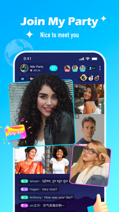 Emulate iPhone app Niki Live - Live party & Group using MyAndroid