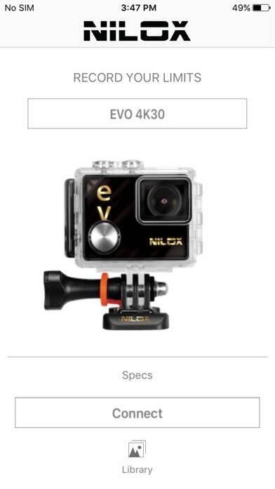 Emulate iPhone app NILOX evo 4K30 using MyAndroid