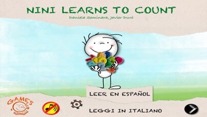 Emulate iPhone app Niní aprende a contar Italiano using MyAndroid