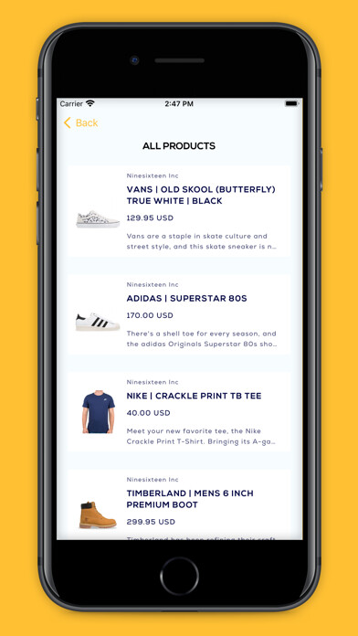 Emulate iPhone app NineSixteen Commerce using MyAndroid Emulate iPhone app NineSixteen Commerce using MyAndroid