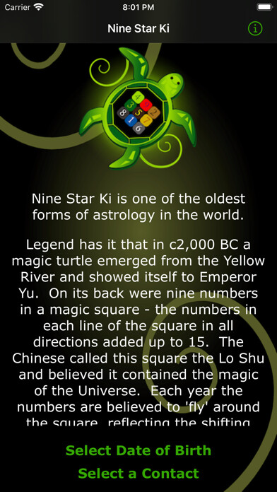 Emulate iPhone app Nine Star Ki using MyAndroid