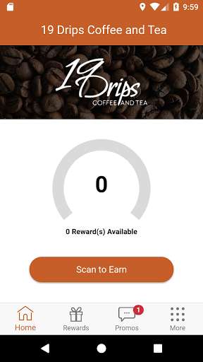Run android online APK Nineteen Drips Coffee and Tea Rewards from MyAndroid or emulate Nineteen Drips Coffee and Tea Rewards using MyAndroid Run android online APK Nineteen Drips Coffee and Tea Rewards from MyAndroid or emulate Nineteen Drips Coffee and Tea Rewards using MyAndroid