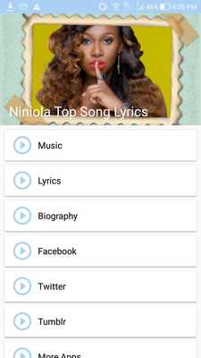 Emulate Android APK Niniola: Top Songs Lyrics Emulate Android APK Niniola: Top Songs Lyrics