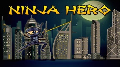 Emulate iPhone app Ninja Fly Hero Swing Adventure - Tight Rope and Rapel Thru Cities Free using MyAndroid