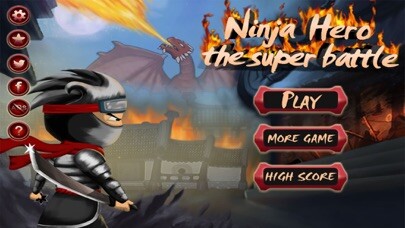 Emulate iPhone app Ninja Hero - The Super Battle using MyAndroid