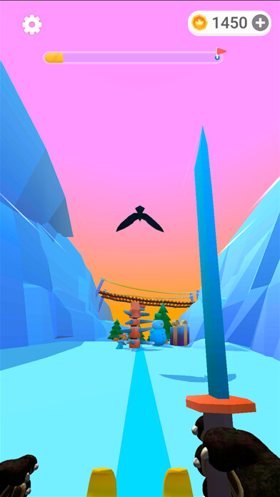 Emulate iPhone app Ninja Skiing using MyAndroid