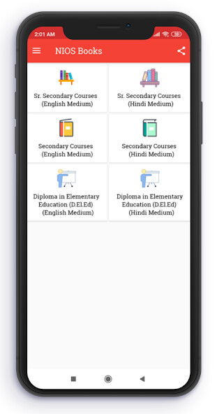 Run android online APK NIOS Books from MyAndroid or emulate NIOS Books using MyAndroid