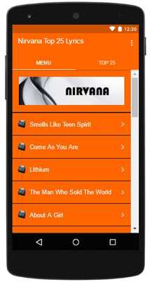Emulate Android APK Nirvana Top Lyrics