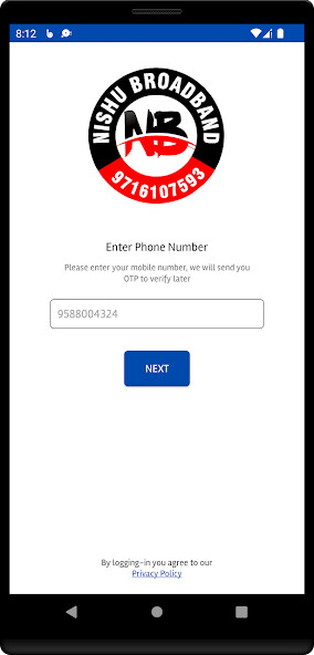 Run android online APK Nishu Broadband from MyAndroid or emulate Nishu Broadband using MyAndroid