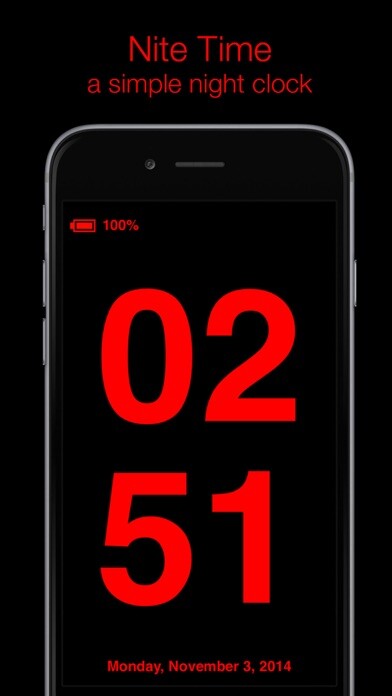 Emulate iPhone app Nite Time - a simple night clock for your nightstand with flashlight using MyAndroid Emulate iPhone app Nite Time - a simple night clock for your nightstand with flashlight using MyAndroid